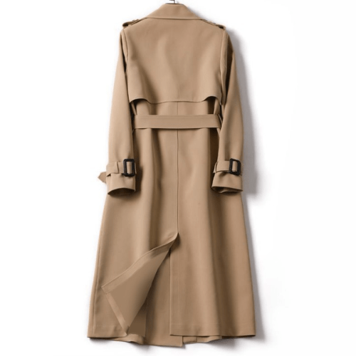 Ladies Double-Breasted Trench Coat with Belt