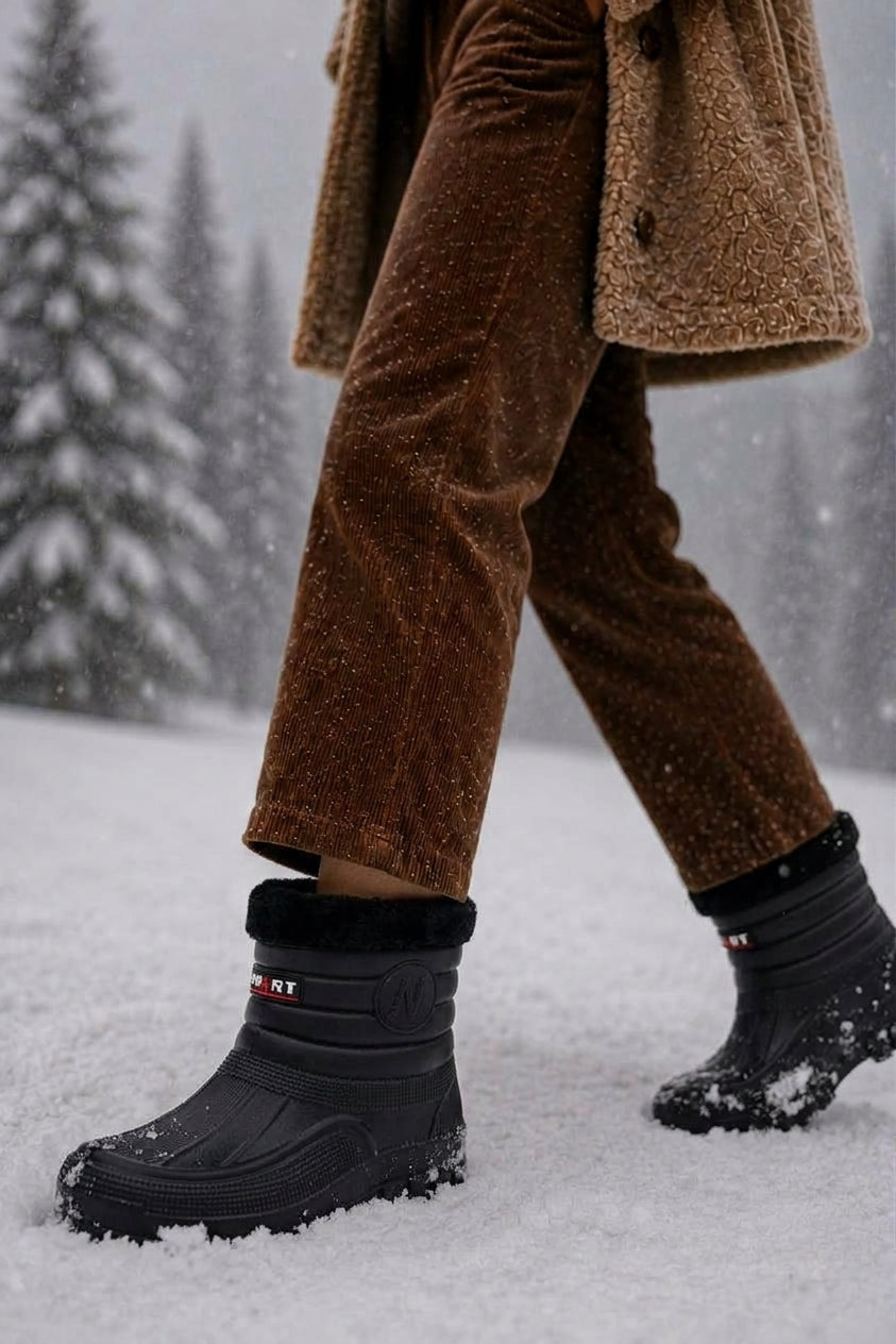Men's Waterproof Winter Boots with Non-Slip Sole