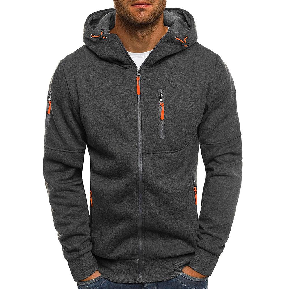 Men's Breathable Zip-Up Hoodie - Comfortable Sweatshirt