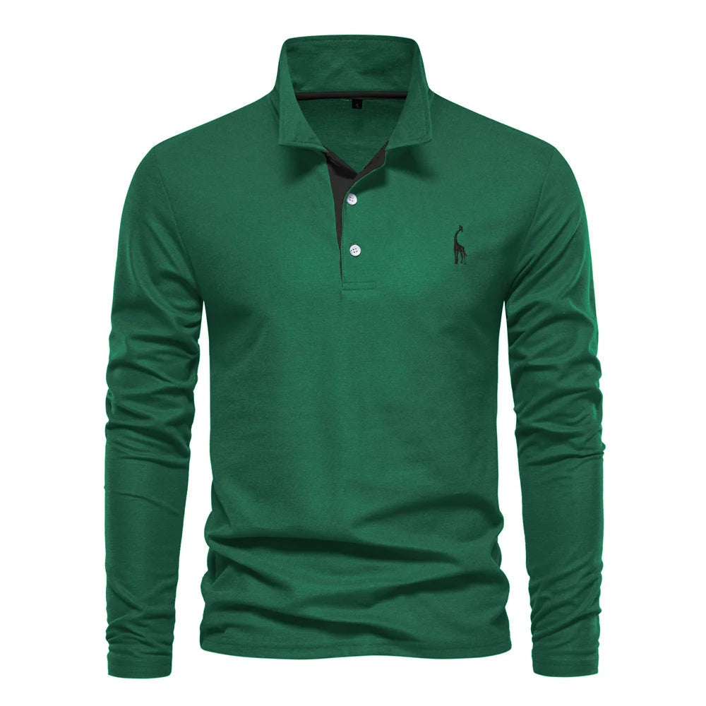 Long Sleeve Polo for Men | Timeless Style and Effortless Comfort