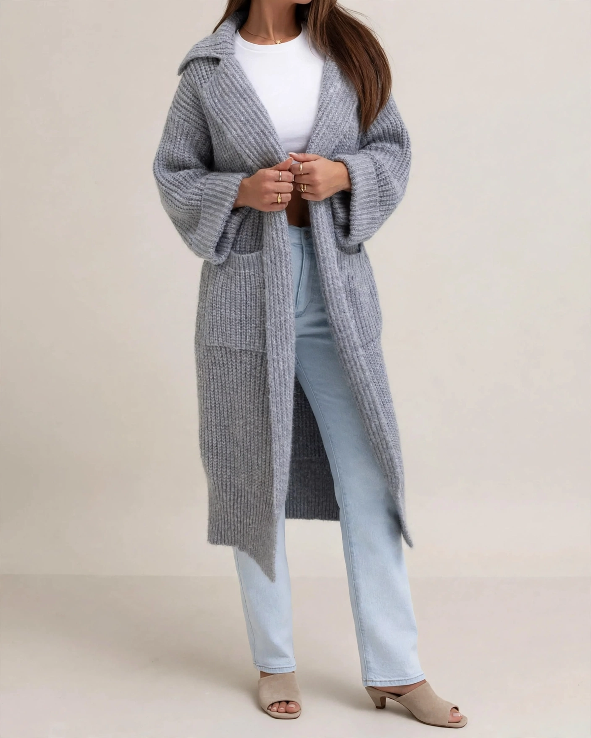 Chic and Comfortable Long Knit Cardigan for Women