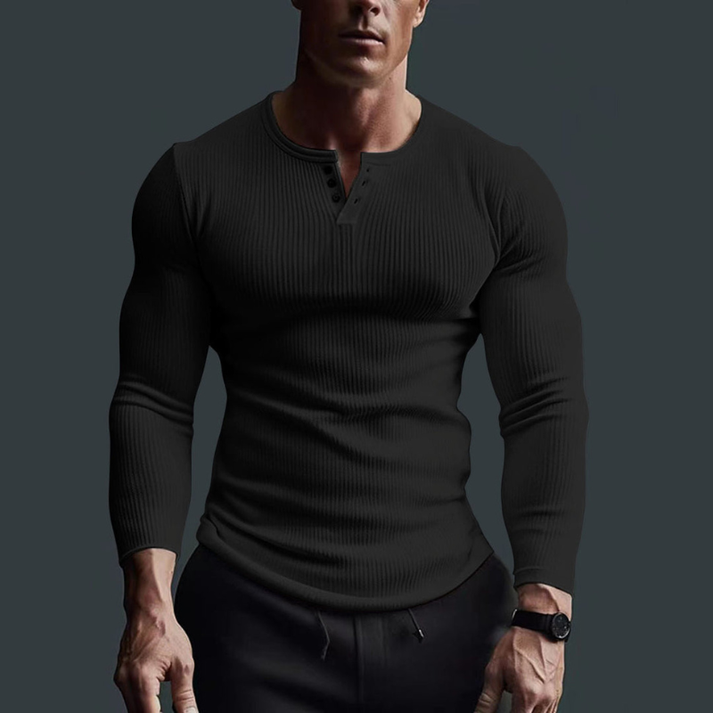 Men's Long Sleeve Fitted Shirt | Contemporary Style