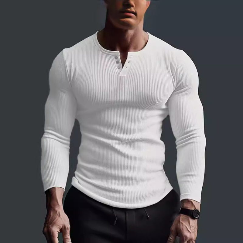 Men's Long Sleeve Fitted Shirt | Contemporary Style