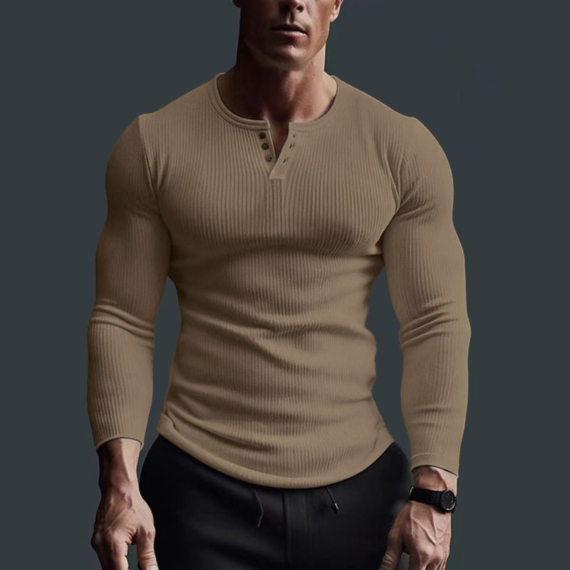 Men's Long Sleeve Fitted Shirt | Contemporary Style
