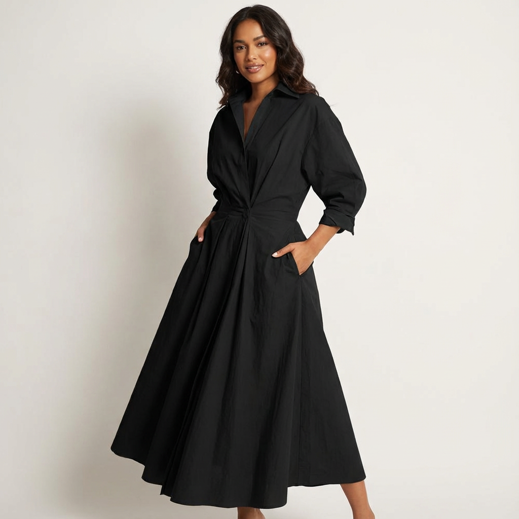 Ladies' Maxi Blouse Dress Tailored