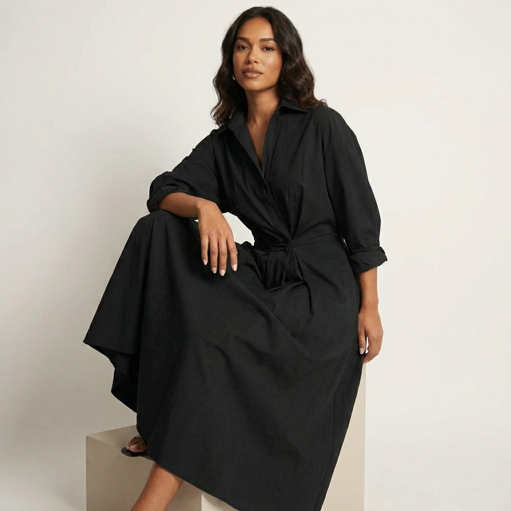 Ladies' Maxi Blouse Dress Tailored