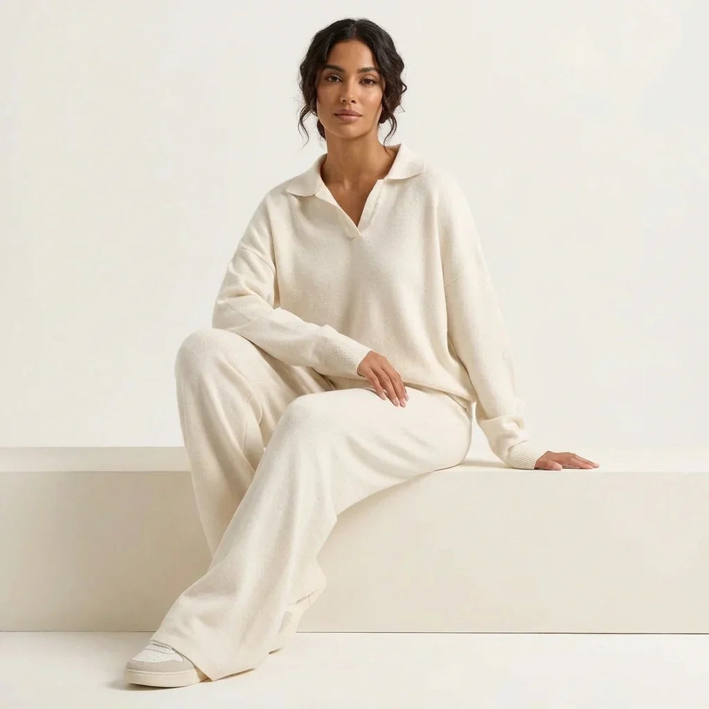 Co-ord Set Ladies Loungewear Top and Trousers