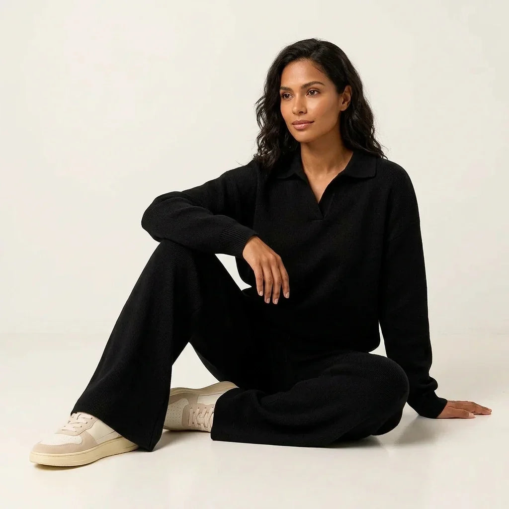 Co-ord Set Ladies Loungewear Top and Trousers