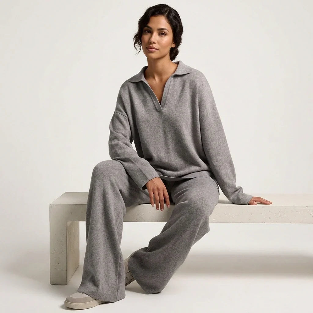 Co-ord Set Ladies Loungewear Top and Trousers