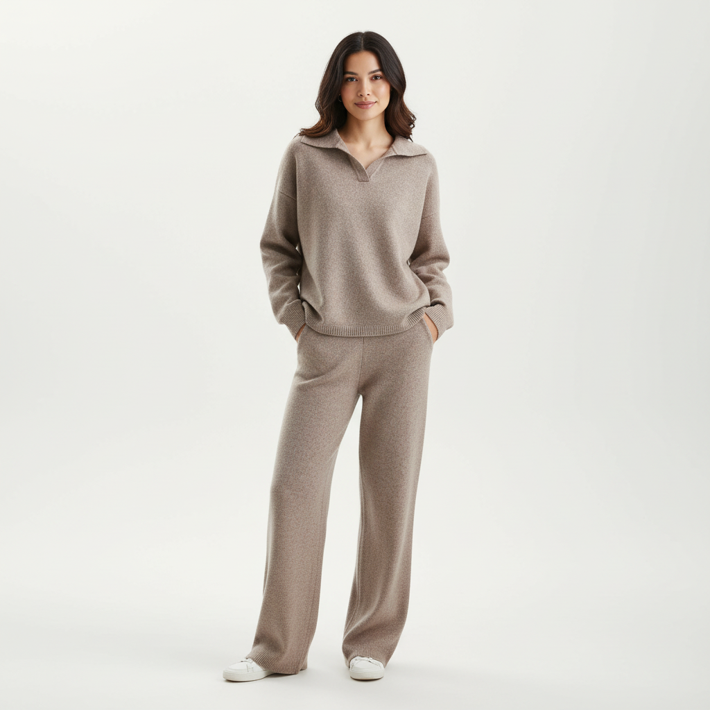 Co-ord Set Ladies Loungewear Top and Trousers