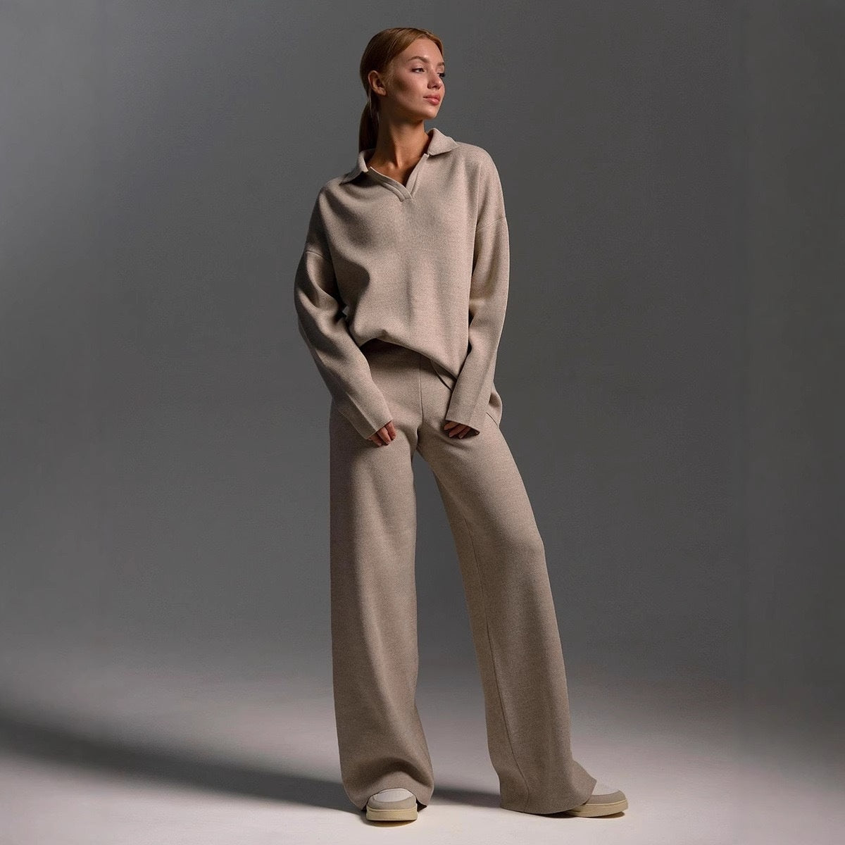 Co-ord Set Ladies Loungewear Top and Trousers