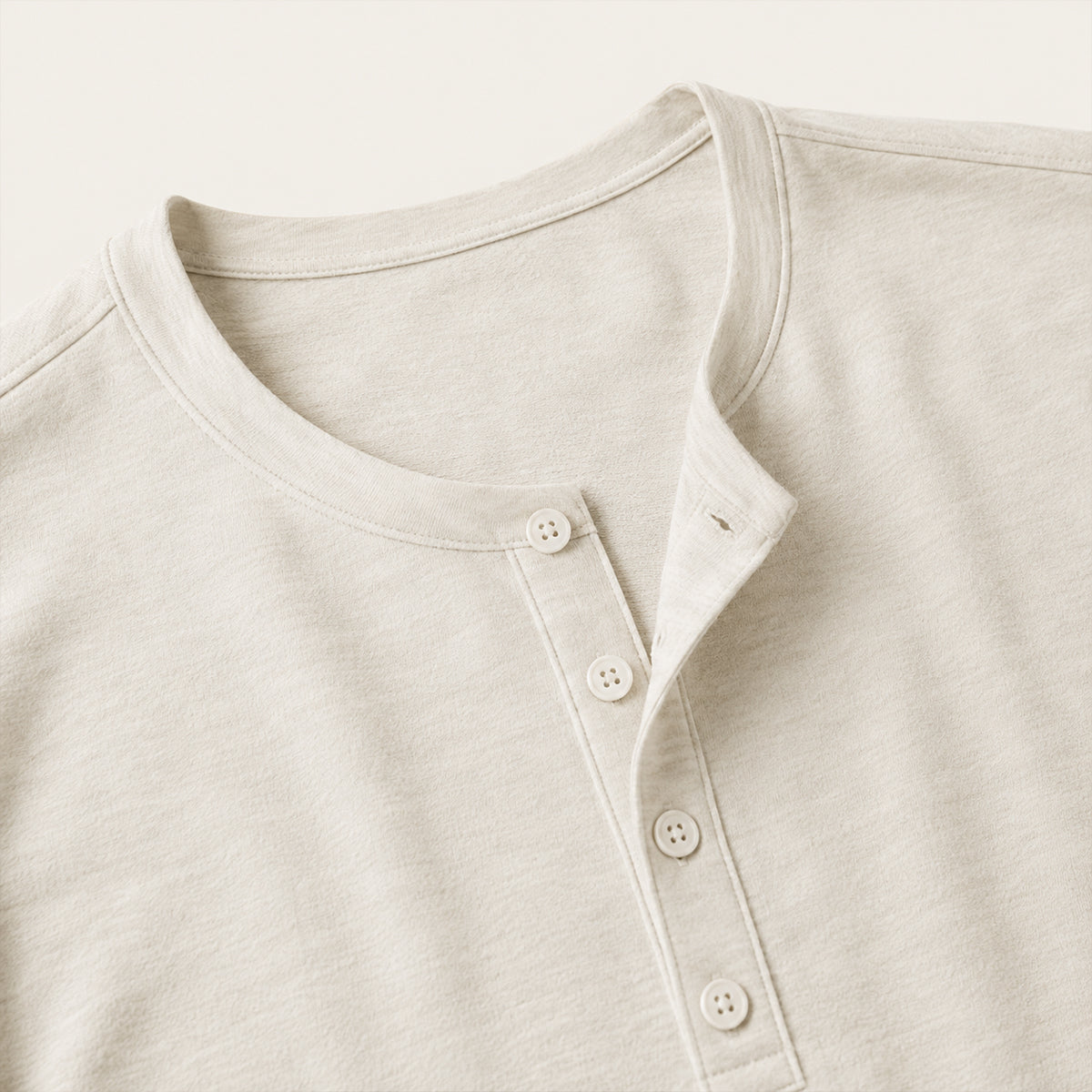 The Brisbane Men's Slim Fit Button Neck Cotton Shirt
