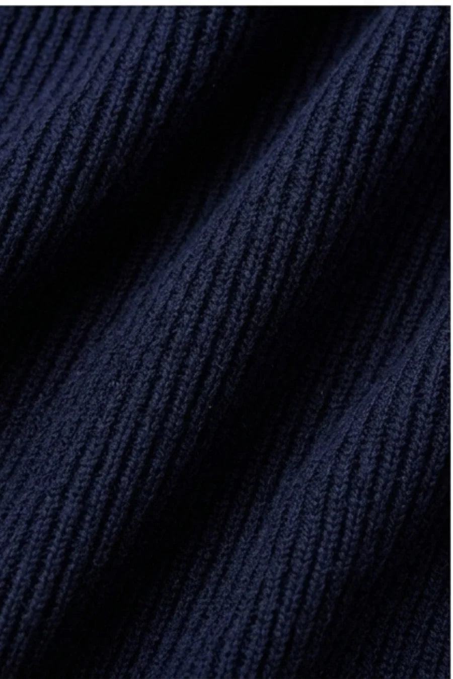 Knitted cardigan for men with pockets - Navy Blue