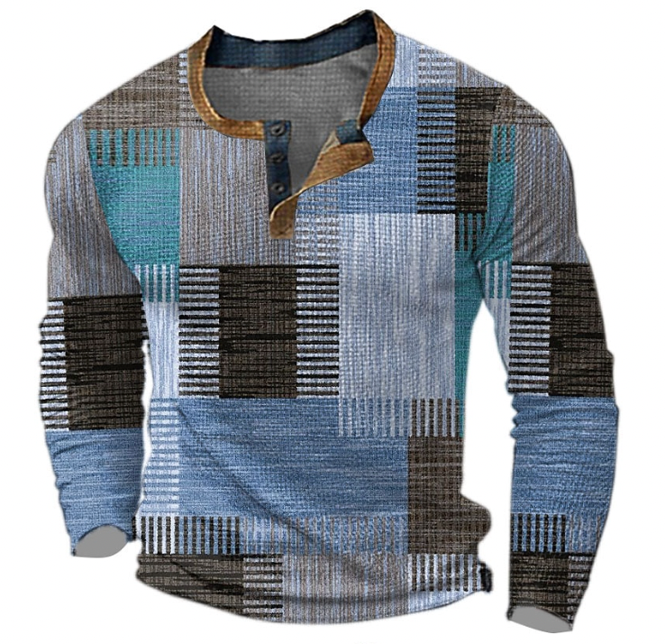 Men's Stylish Knit Sweater with Unique Patterns