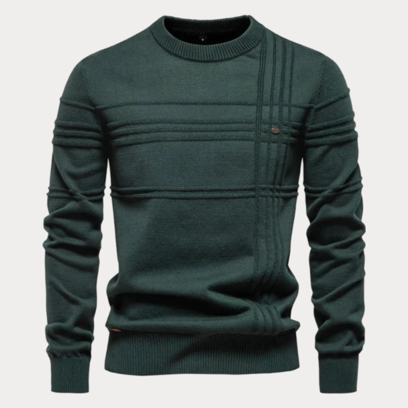 Men's Printed Crew Neck Sweater