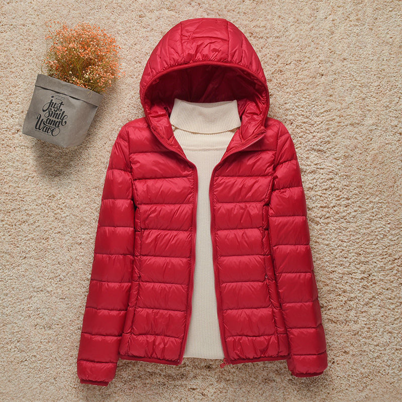 Quilted Hooded Lightweight Padded Jacket