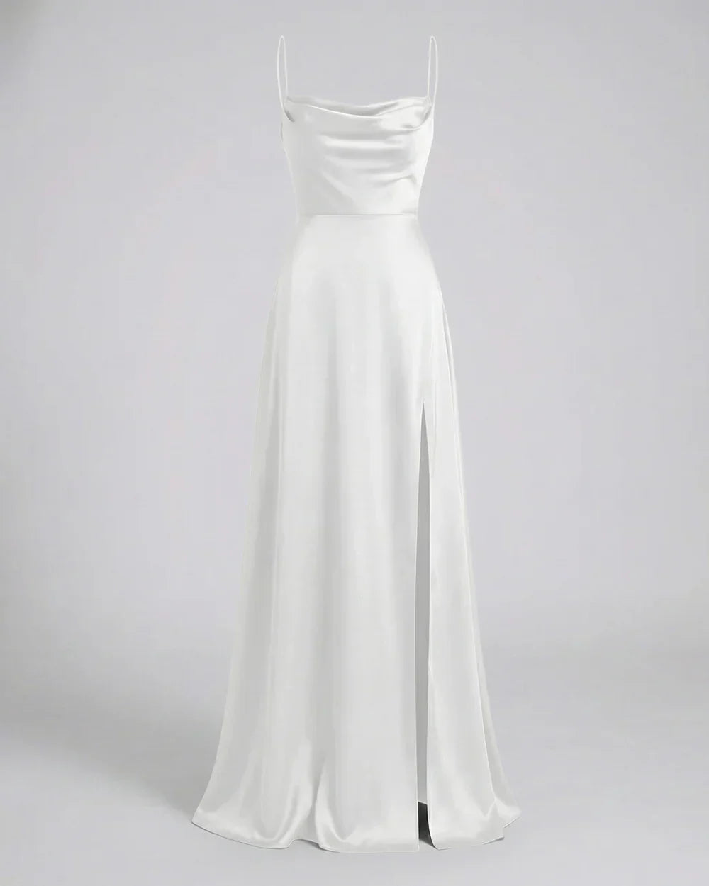 Maxi Dress with Split and Straps for Women
