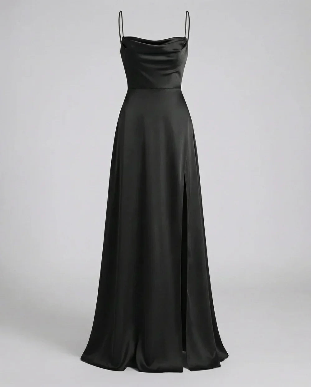 Maxi Dress with Split and Straps for Women