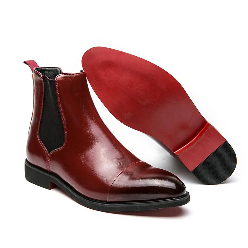 Men's Chelsea Boots Premium Leather Comfortable for Daily Use
