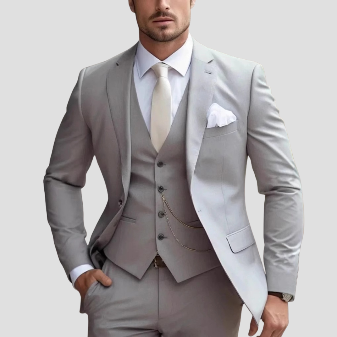 SLIM FIT THREE-COLOUR SUIT FOR MEN
