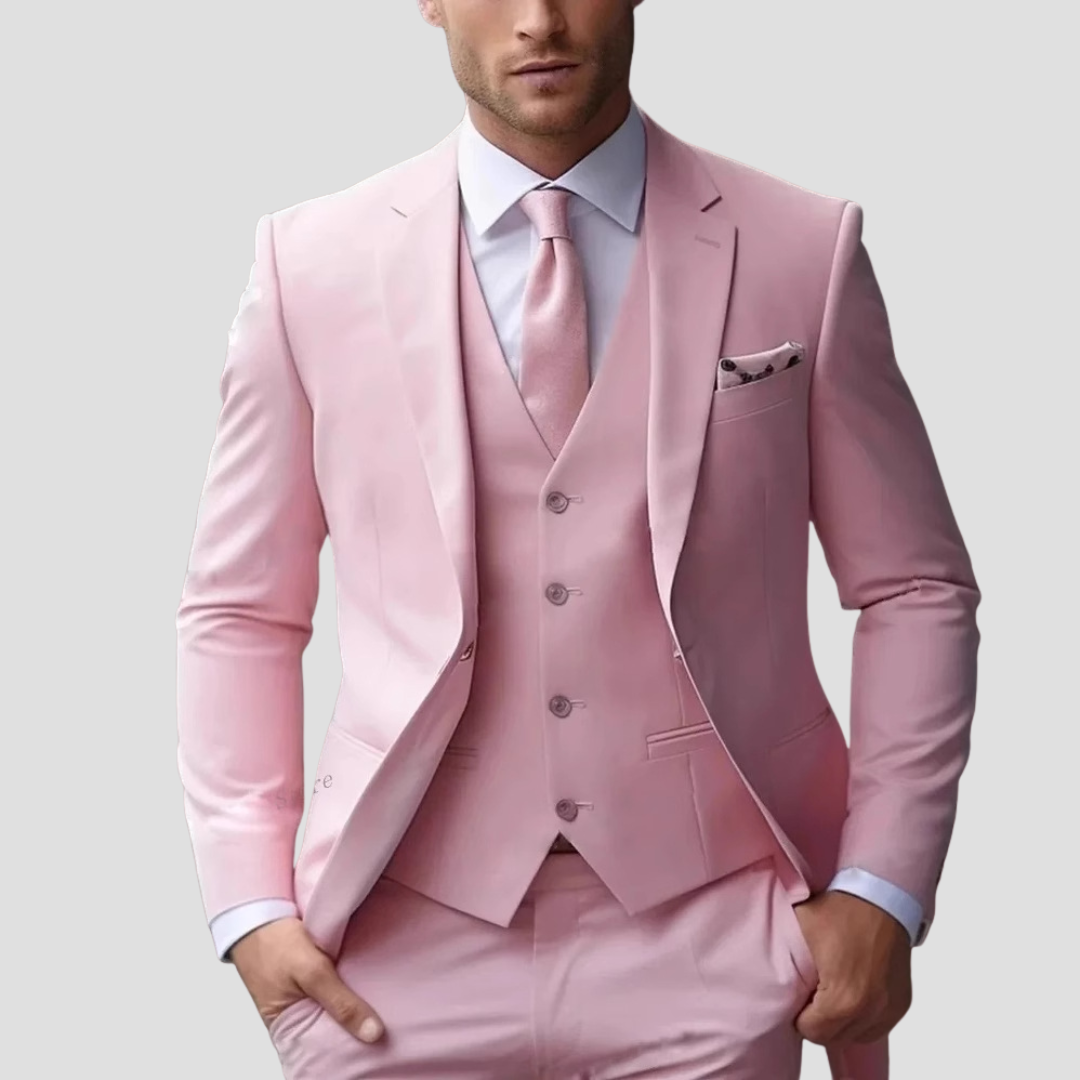 SLIM FIT THREE-COLOUR SUIT FOR MEN