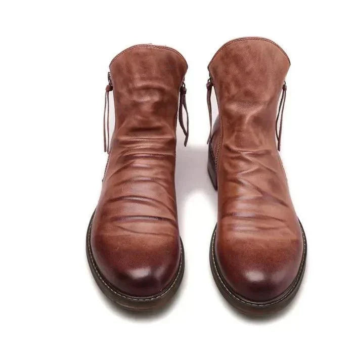 Classic Handcrafted Men's Chelsea Boots - Comfortable Pull-On Design