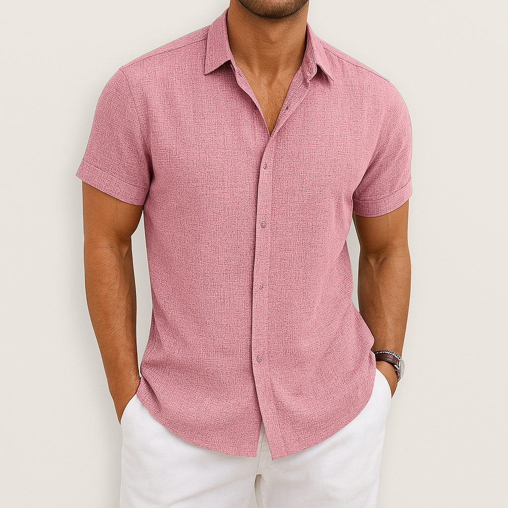 Boris – Men's Short-Sleeved Shirt with Summer Comfort