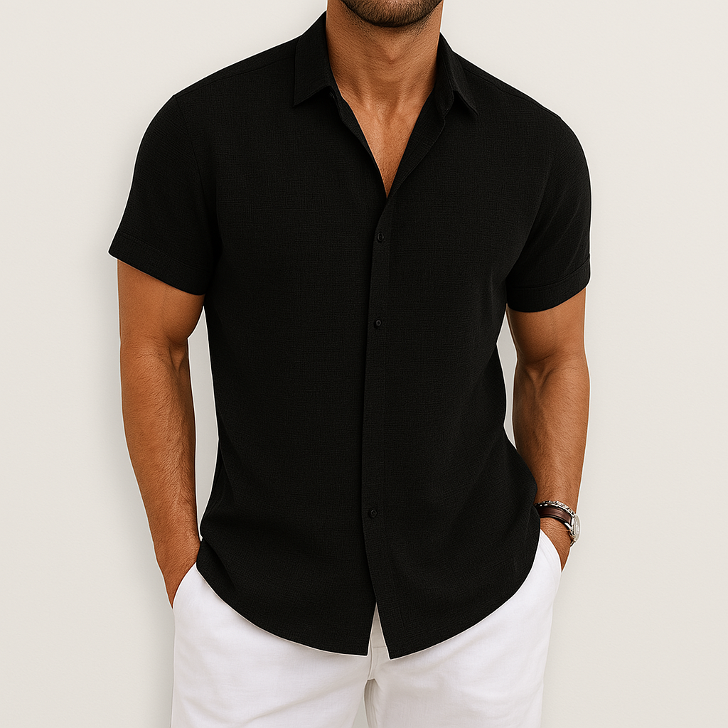 Boris – Men's Short-Sleeved Shirt with Summer Comfort