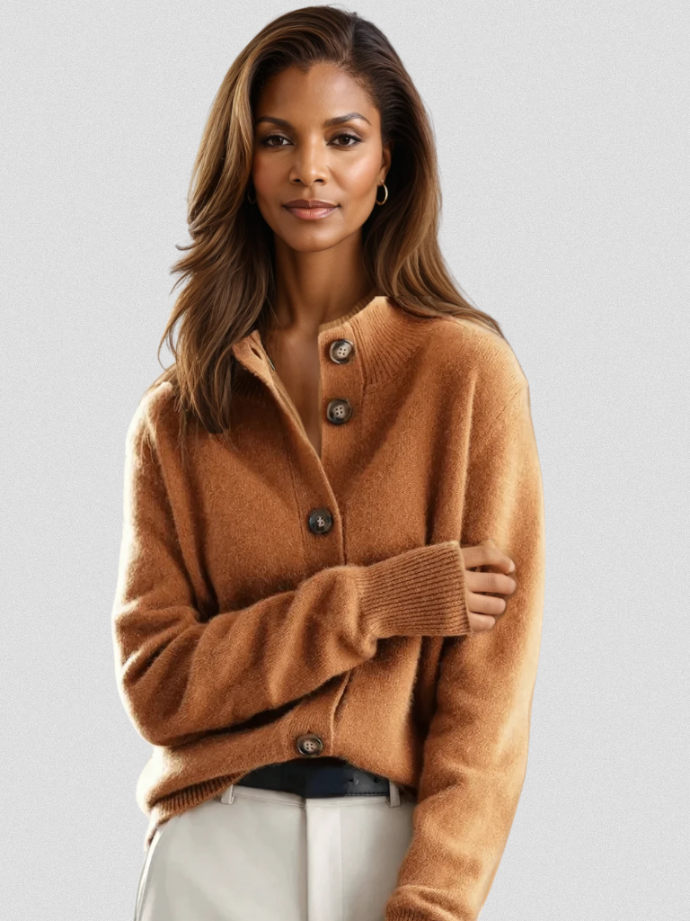 Classic Women's Button-Up Cardigan for Ultimate Comfort