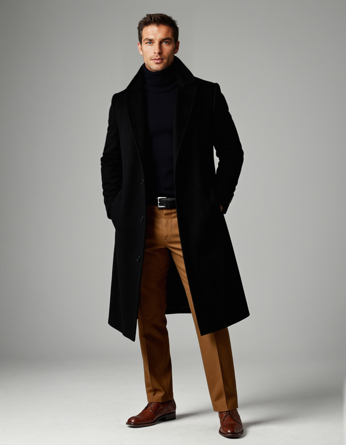 Timeless Cotton Winter Overcoat for Men