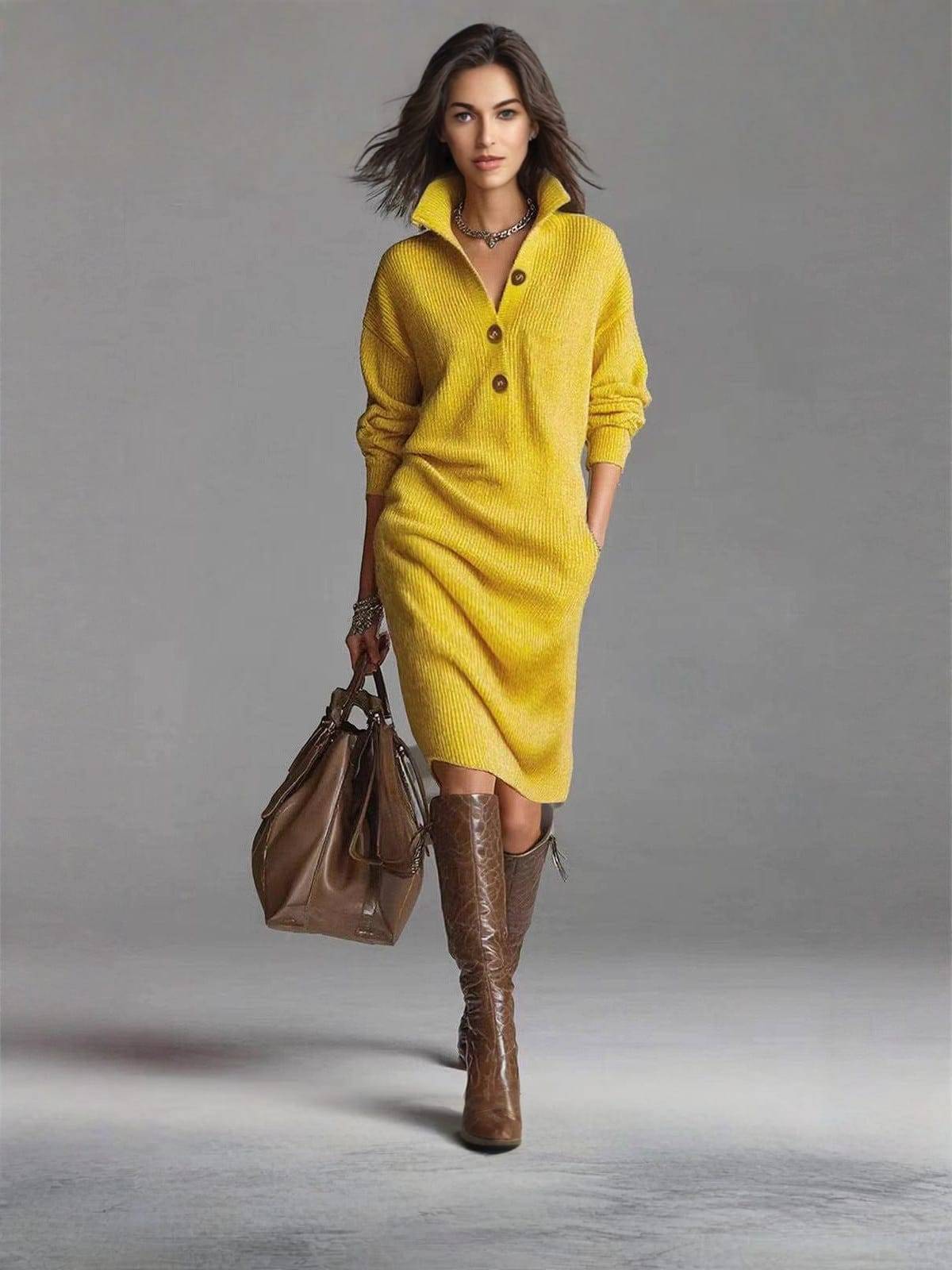 Antoinette | Chic Collared Button-Up Dress