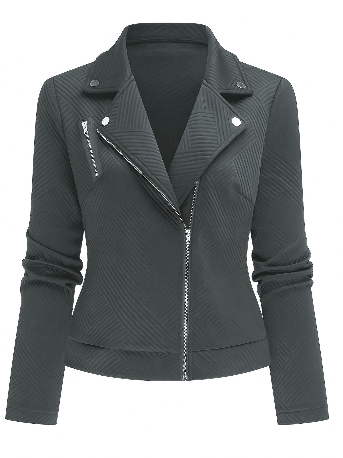 Women's Geometric Biker Jacket