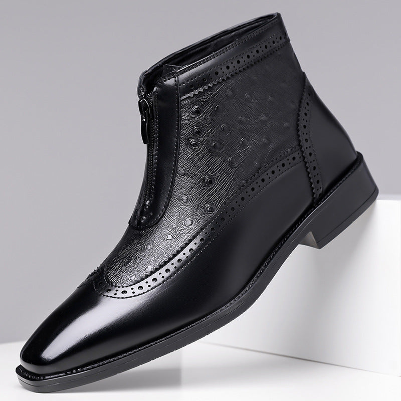 Belmont Ostrich Leather Boots