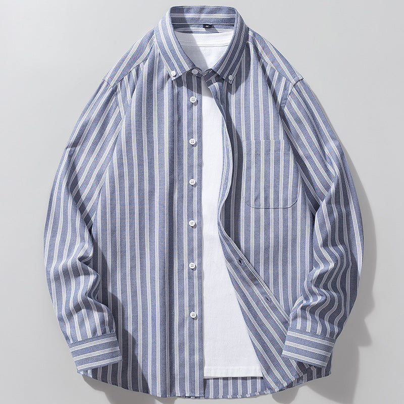 Classic Striped Button-Up