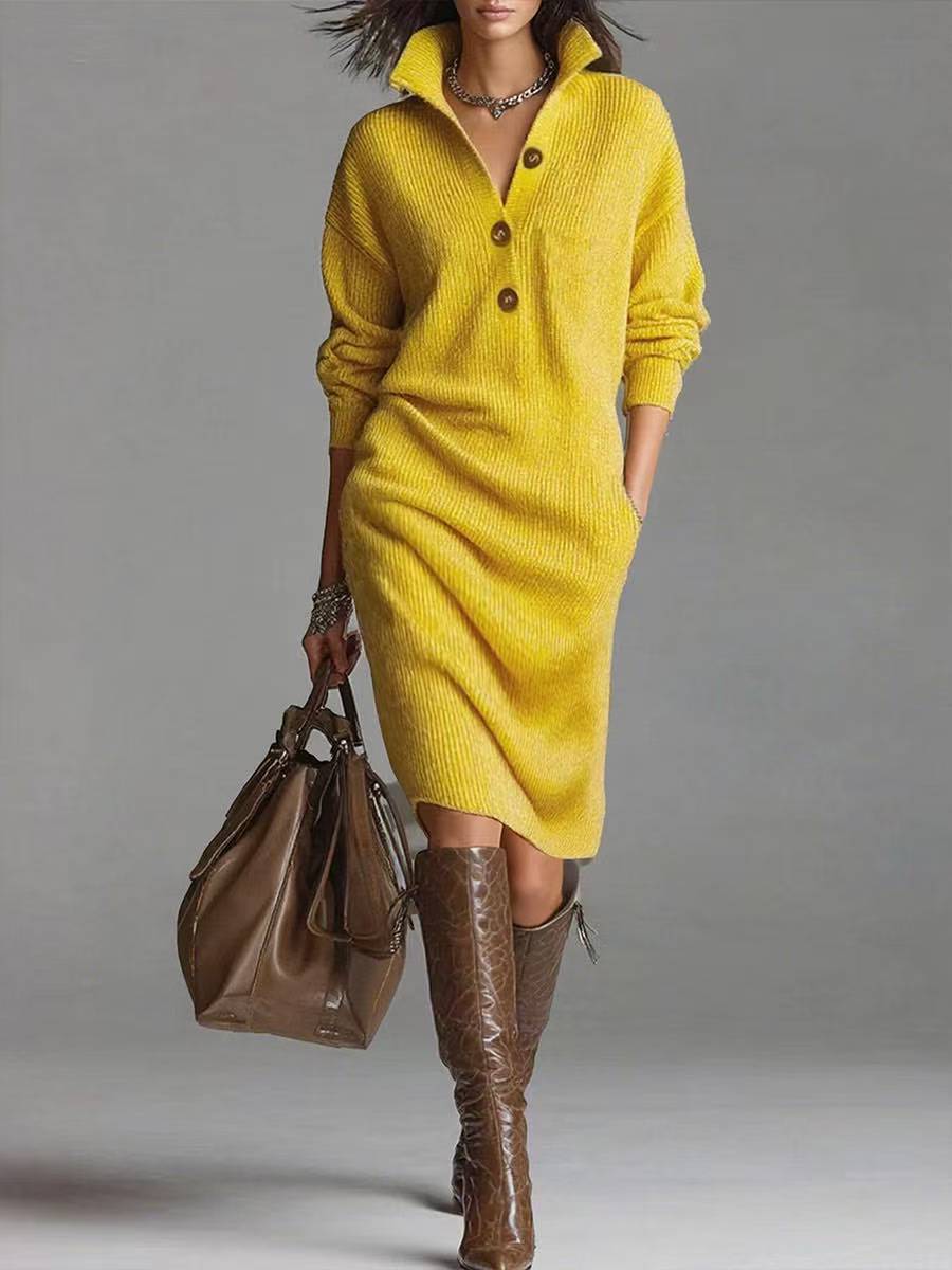 Antoinette | Chic Collared Button-Up Dress