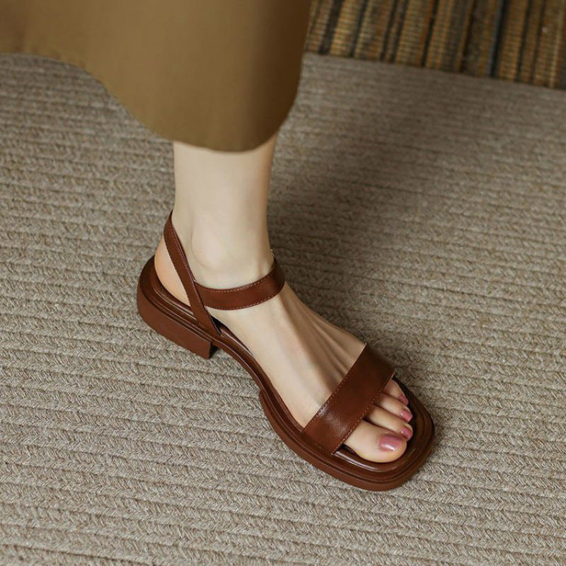 Jolene Sandals with Low Heel