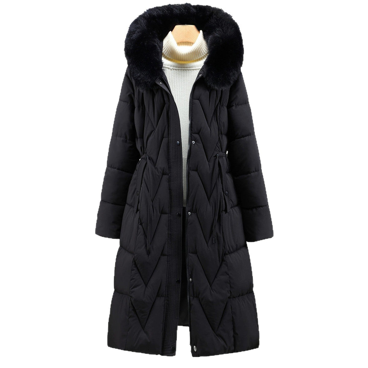 Ladies' Parka with Fur Collar