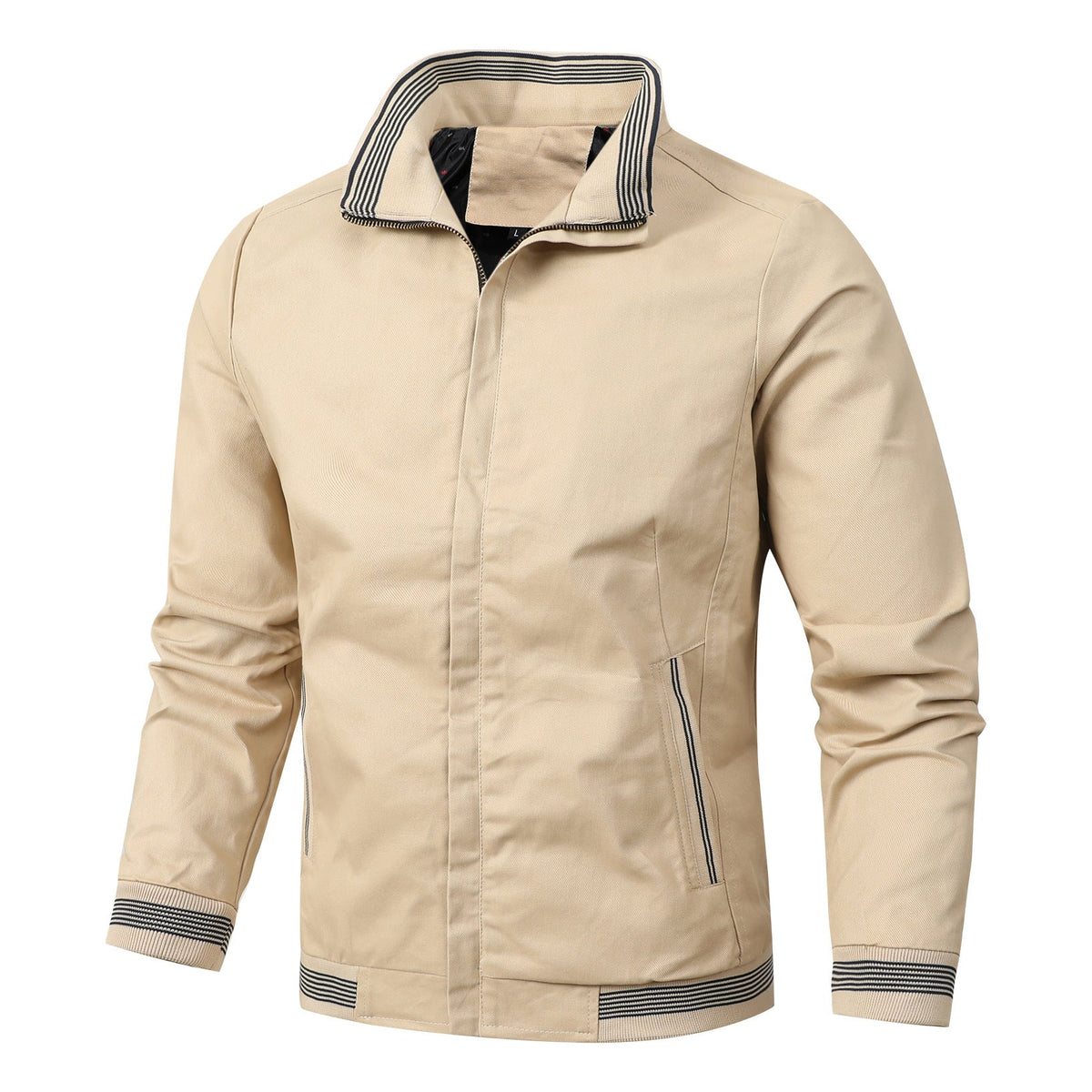 Gilberto Cotton Jacket with Fleece Lining