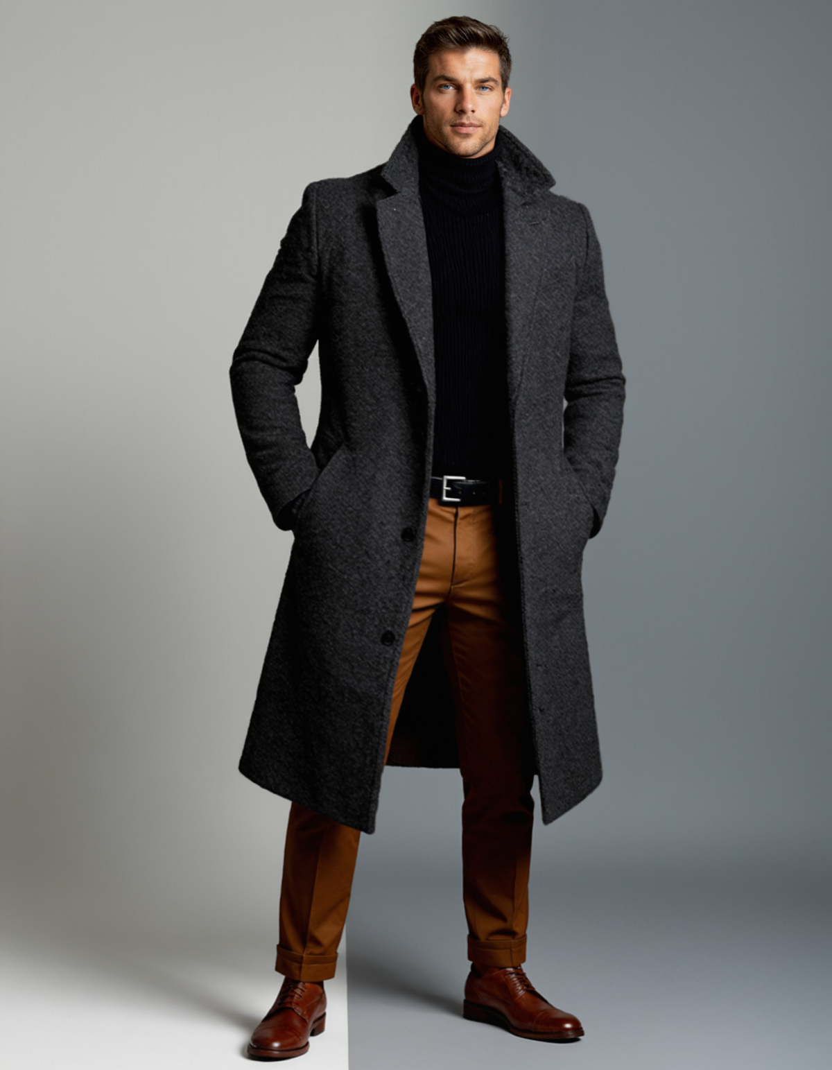 Timeless Cotton Winter Overcoat for Men