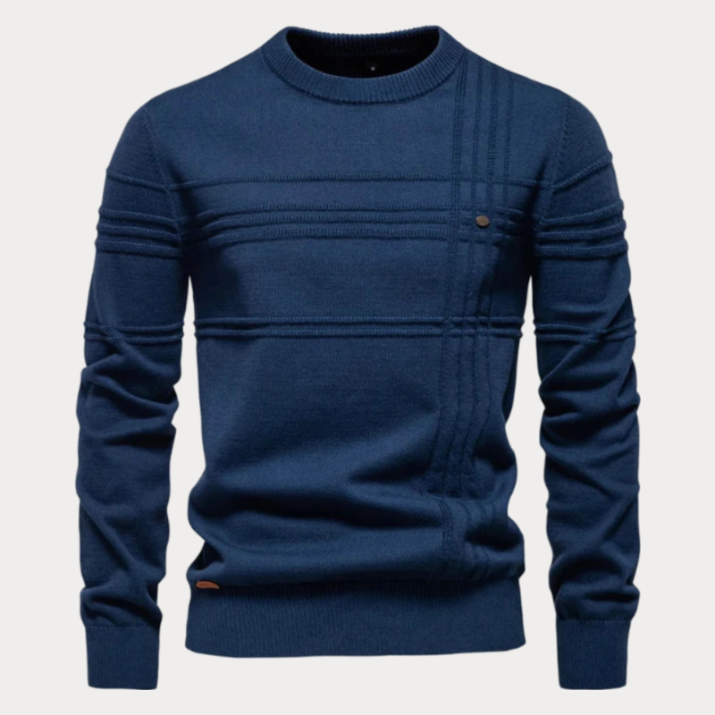 Men's Printed Crew Neck Sweater
