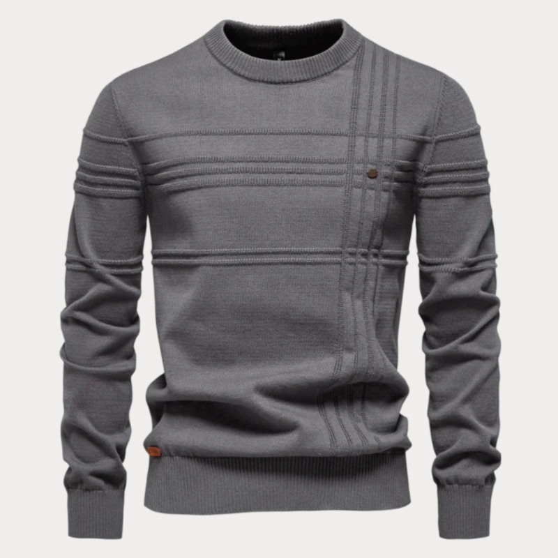 Men's Printed Crew Neck Sweater
