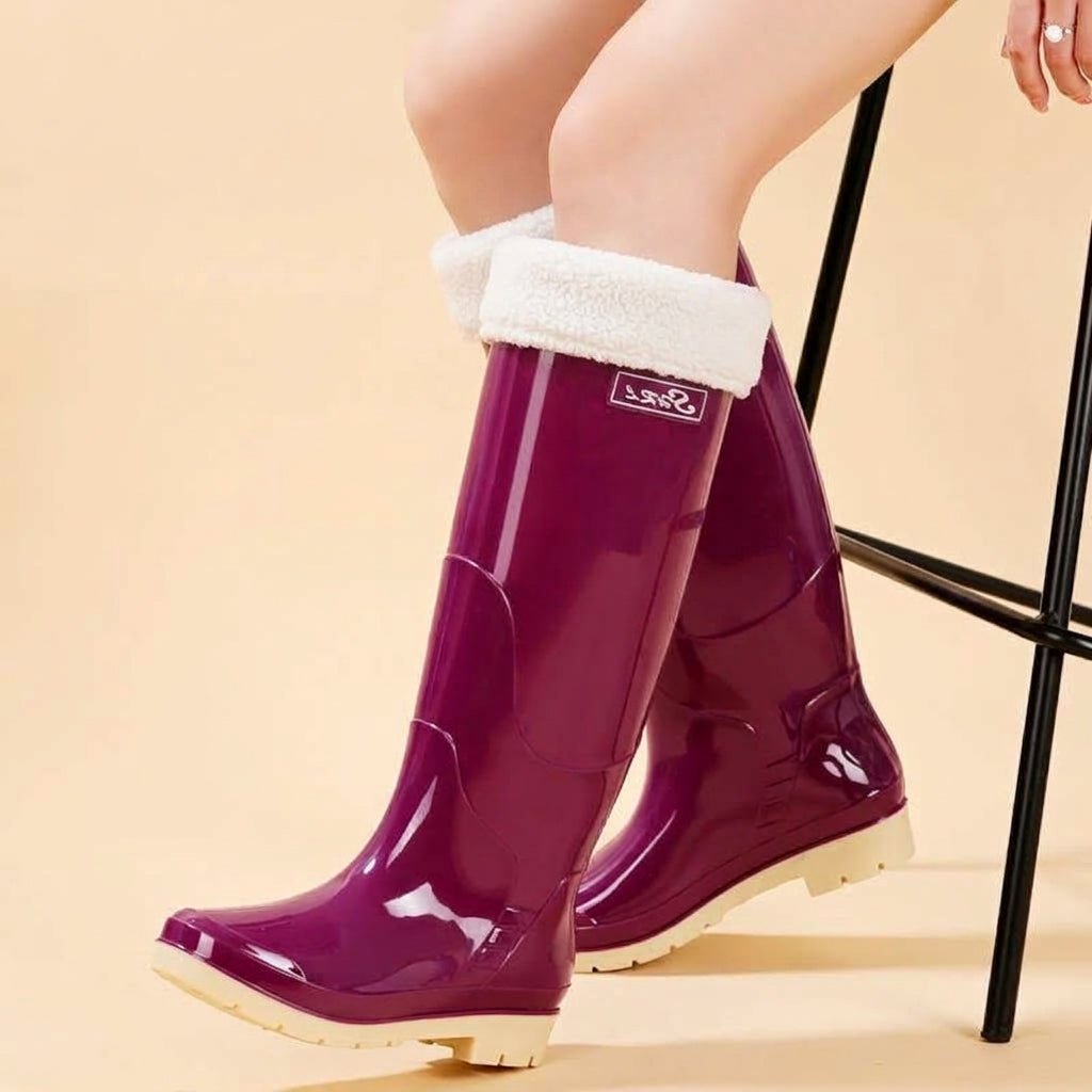 Ladies' Knee-High Rain Boots