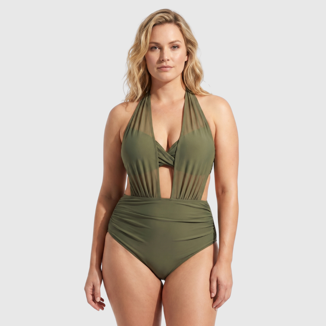 2-in-1 Tankini Set with High Waist for Women