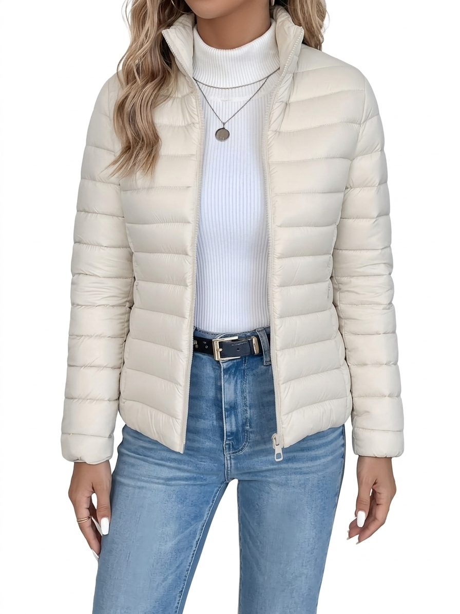 Chic Lightweight Women's Mid-Length Jacket