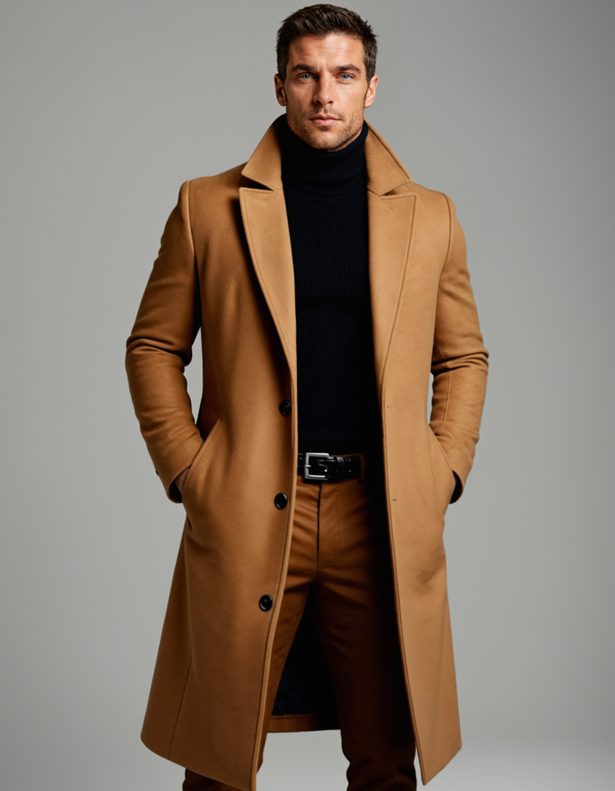Timeless Cotton Winter Overcoat for Men