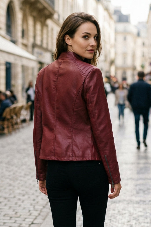 Off-Center Closure Jacket