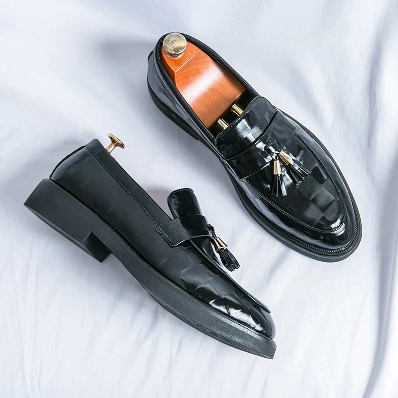 Lorenzo Authentic Leather Slip-On Shoes