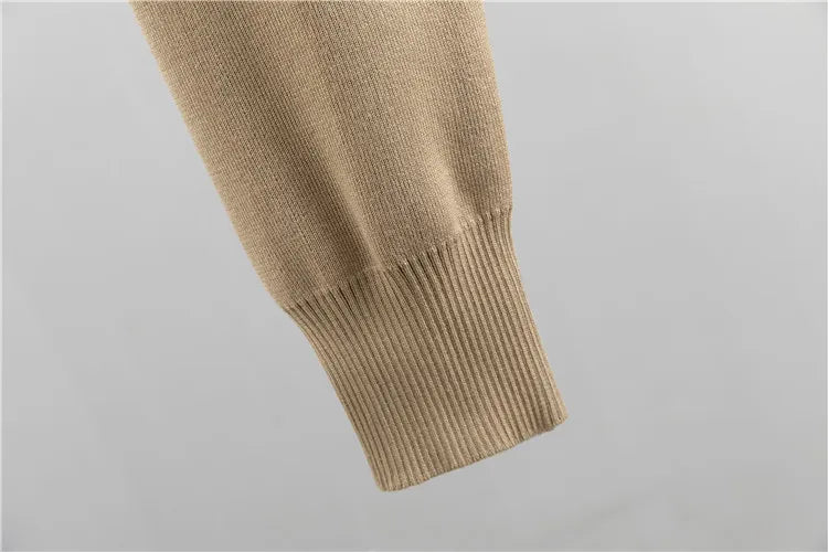 Women's V-Neck Ribbed Sweater and Jogger Set