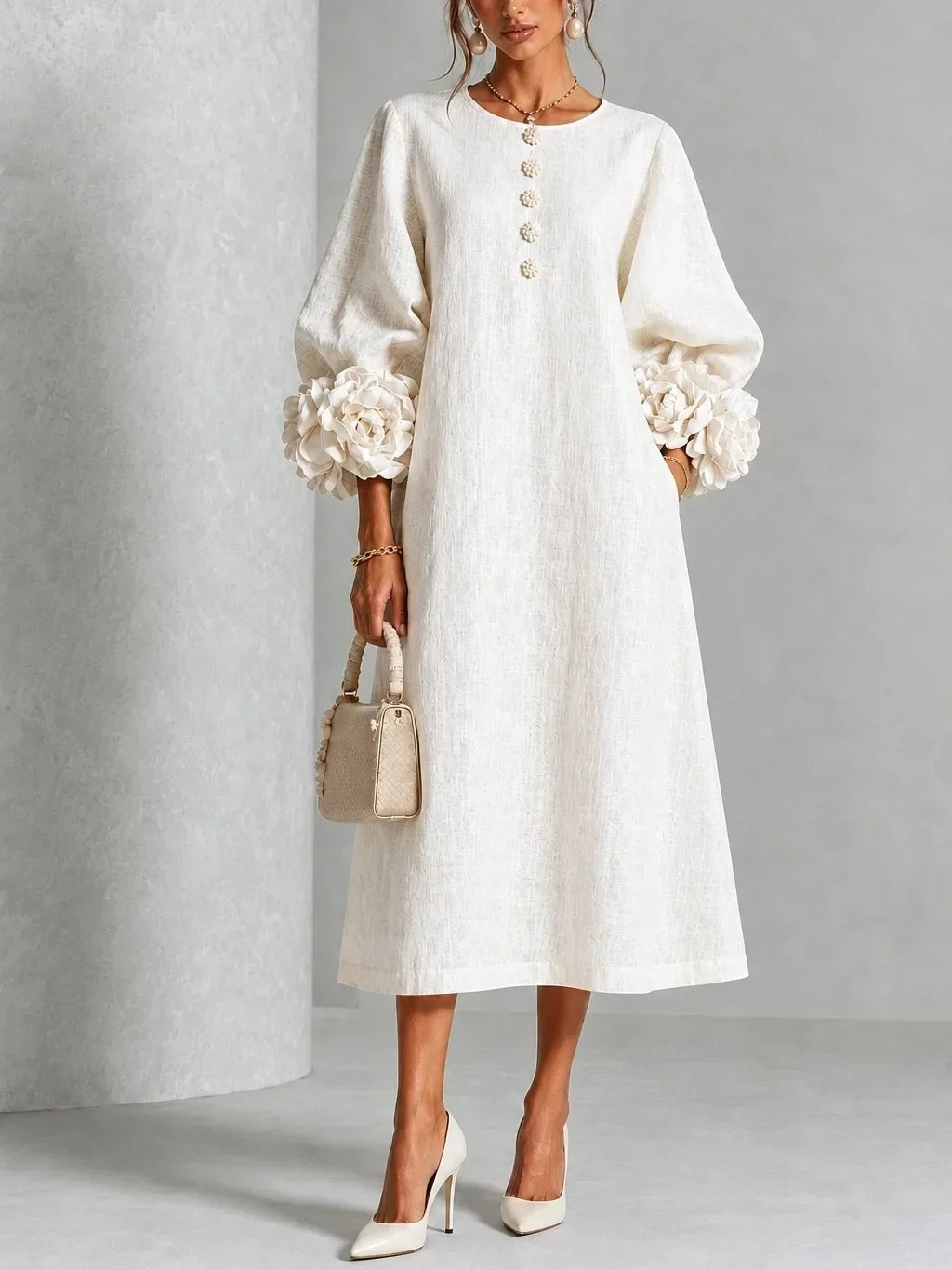 Women's Romantic Mid-Length Dress