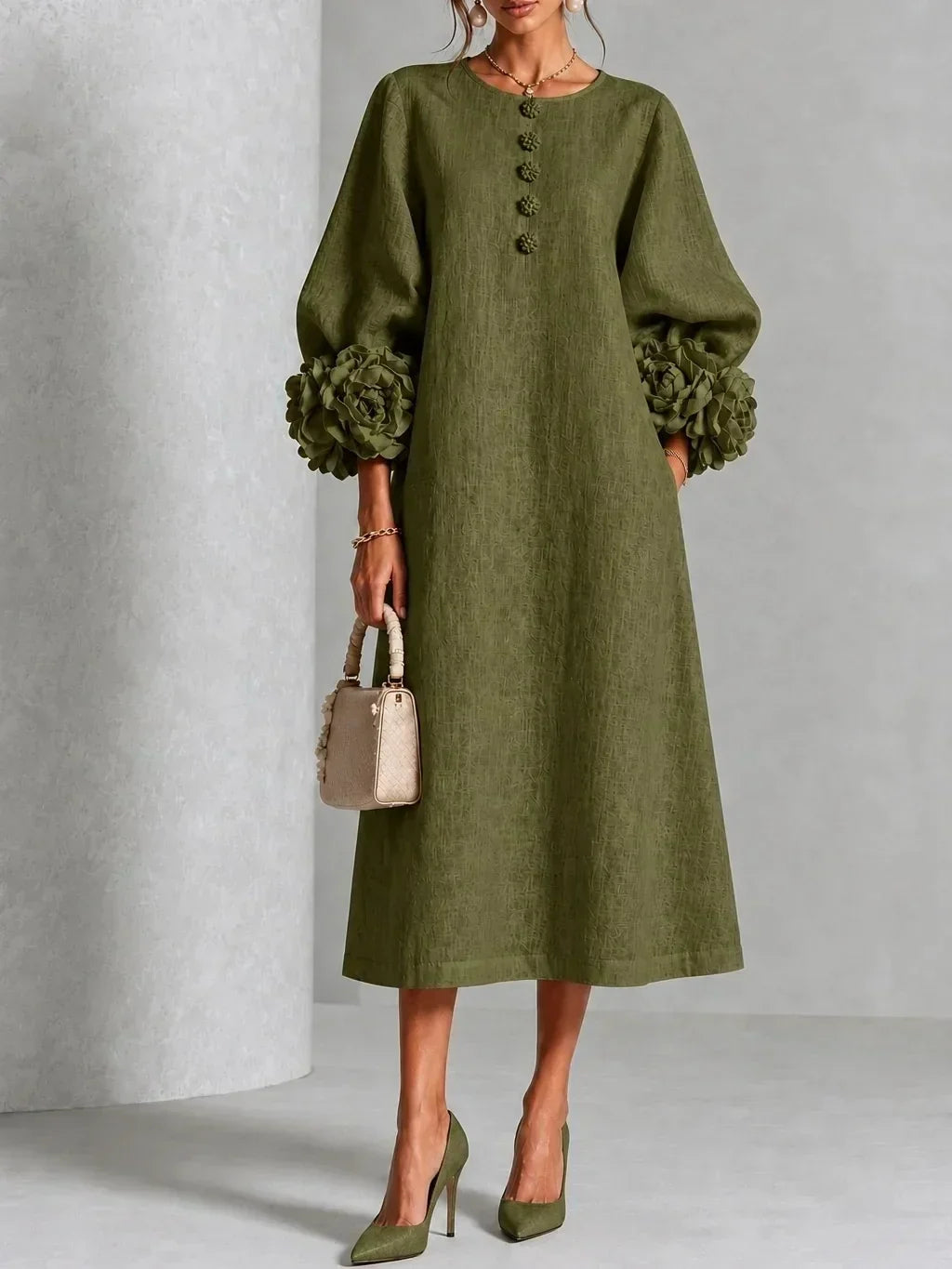 Women's Romantic Mid-Length Dress